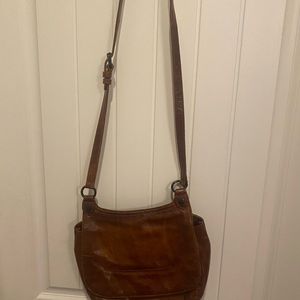 Frye leather cross body purse.